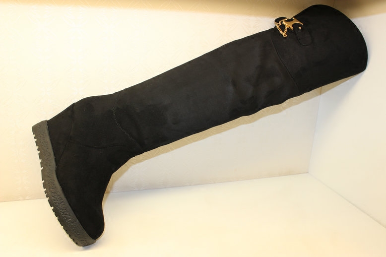 安嘉莉2015秋冬新款靴子5820专柜正品磨砂过膝坡跟高筒厚底女长靴折扣优惠信息