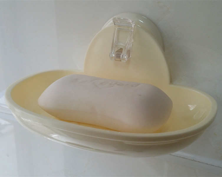 香皂盒强力塑料吸盘式沥水肥皂盒卫生间浴室肥皂架肥皂托盘壁挂折扣优惠信息