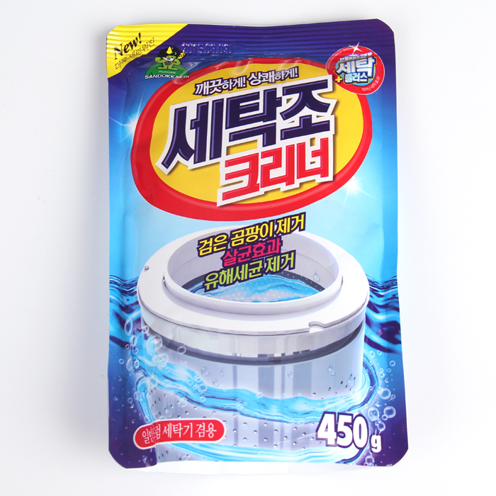 正品韩国代购山鬼洗衣机槽清洗剂全自动消毒杀菌滚筒清洁粉450g