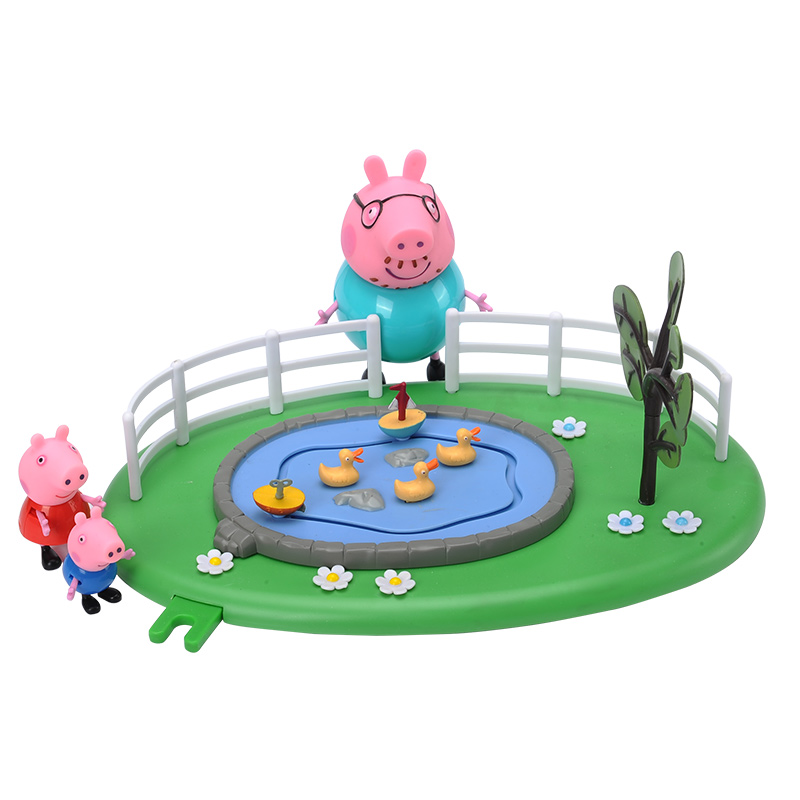 正版小猪佩奇PEPPAPIG粉红猪小妹佩佩猪儿童过家家玩具游乐园套装