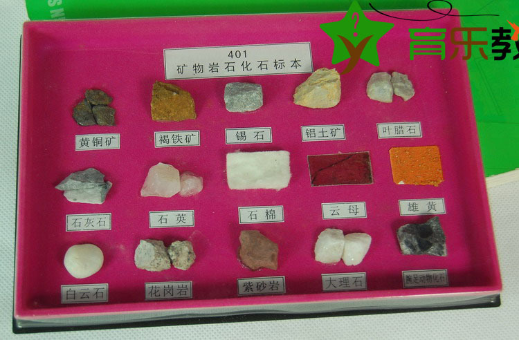 育乐蒙氏教具 自然科学教育 矿石化石标本