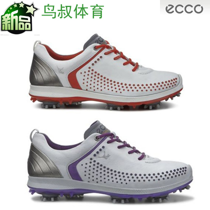 高尔夫鞋子 ECCO爱步 101713女士真皮球鞋 新款正品牛皮运动女鞋折扣优惠信息