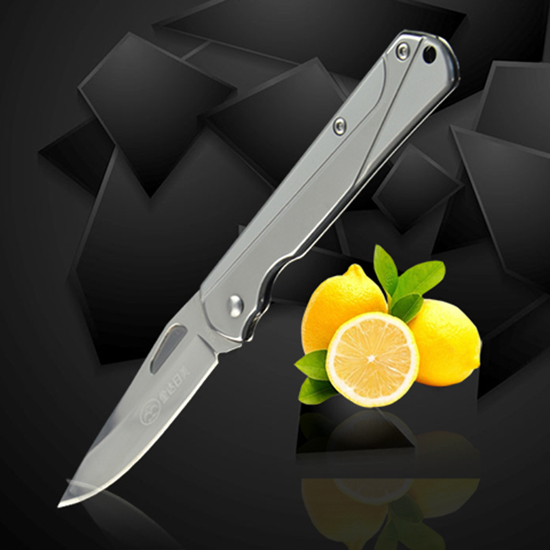 日美不锈钢水果刀可折叠式刀具随身钥匙扣小刀锋利精品正品