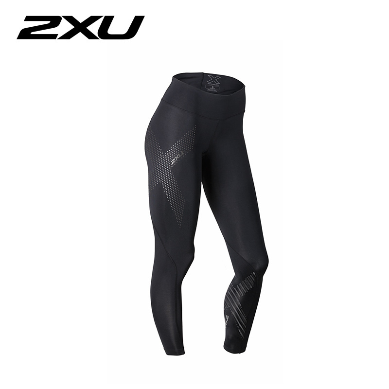 澳洲正品进口2XU压缩裤健身训练运动紧身女式中腰长裤排汗速干裤