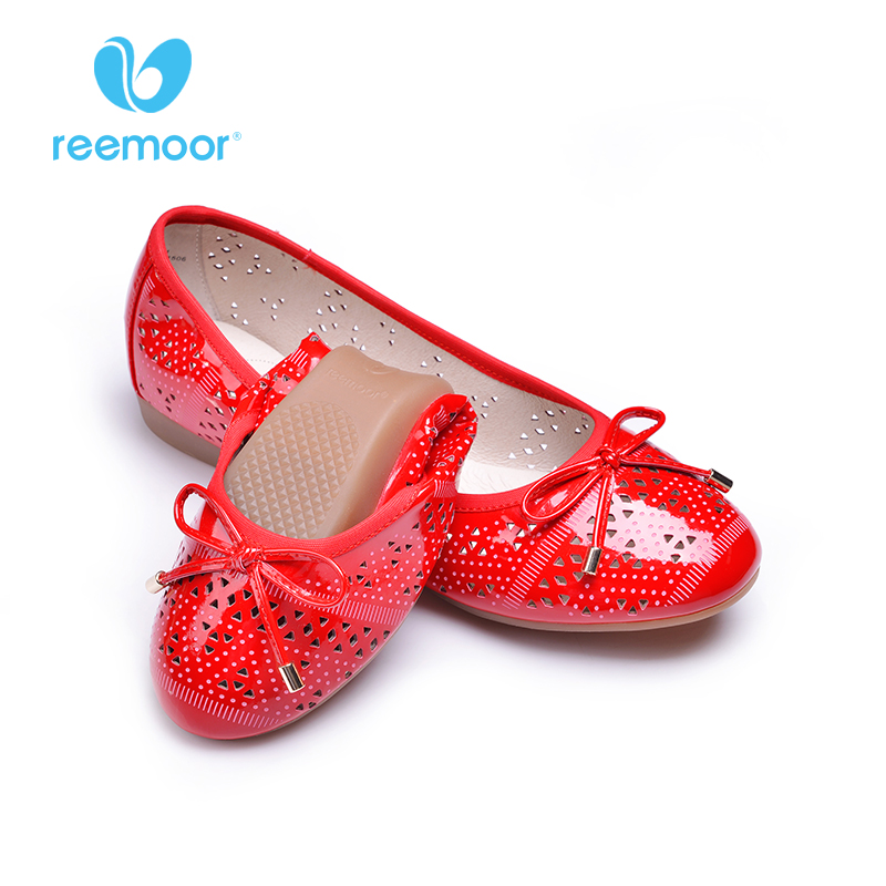 REEMOOR2015夏季镂空透气单鞋平底舒卷平跟女鞋浅口蛋卷RM-2512E2
