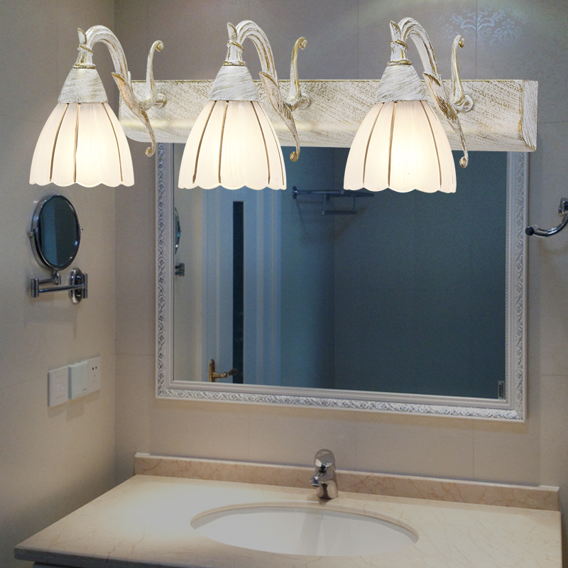 欧式复古镜前灯led梳妆台灯具美式浴室镜柜灯卫生间壁灯专用包邮
