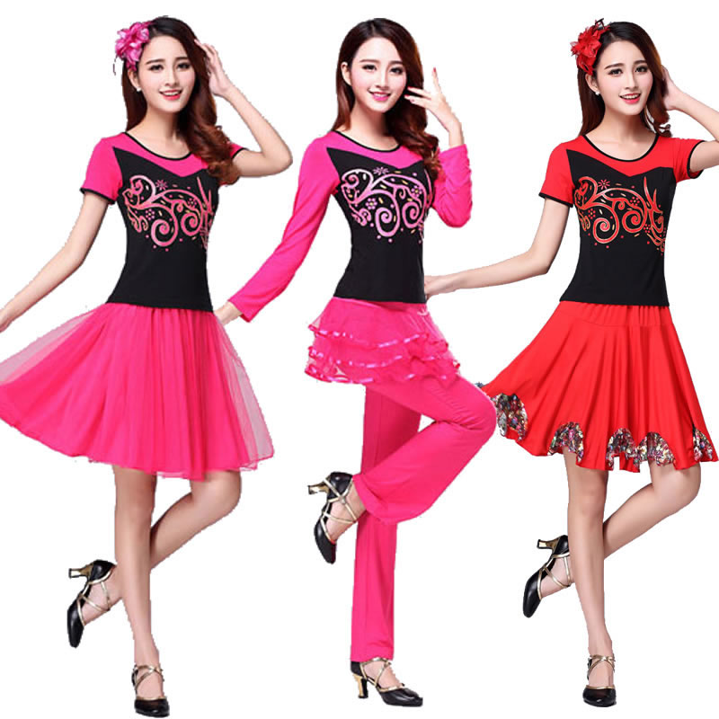 杨丽萍茉莉广场舞蹈服装两件套裙新款跳舞衣服女成人夏装秋装秋季