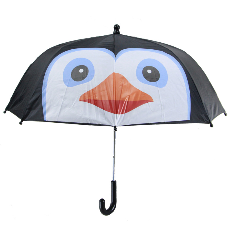 日本企鹅卡通雨伞儿童遮阳直柄伞送礼幼儿园学生安全防风小伞包邮折扣优惠信息