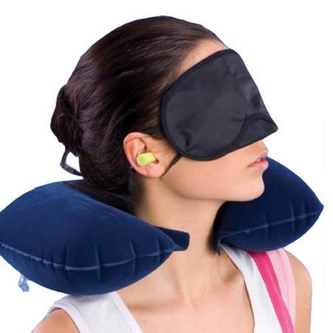 包邮旅行三宝套装旅游三宝三件套充气U型枕遮光眼罩耳塞三件套折扣优惠信息