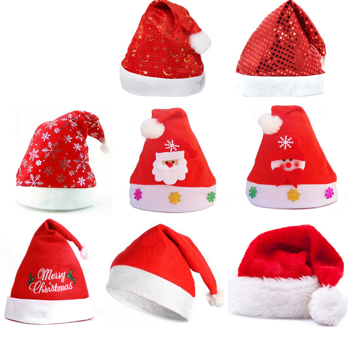 圣诞节日创意装饰品帽子儿童成人圣诞帽送女生小朋友礼物商场批发