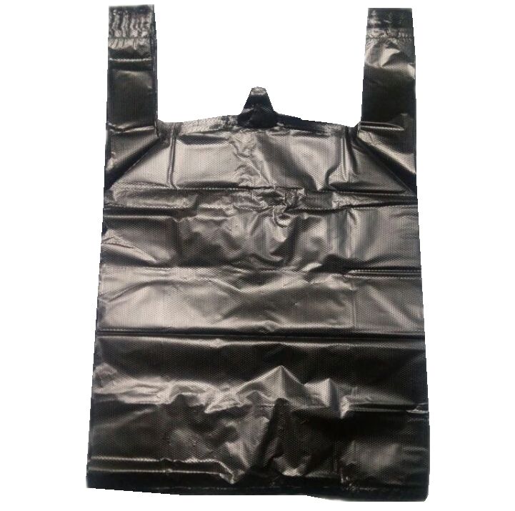 塑料手提打包袋黑色背心式垃圾袋一次性经济款方便袋定制批发包邮