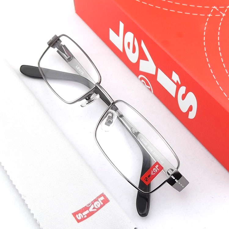 李维斯眼镜 近视眼镜框 超轻眼镜架男女款配镜平光金属防辐射眼镜折扣优惠信息