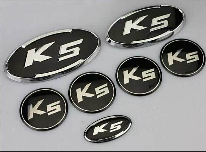 起亚K5车标改装套标 K5原车车标方向盘轮毂贴个性装饰