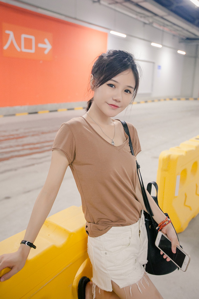 ssan家2015新款夏装 纯色简单显瘦V领T恤0720经典百搭（特价）