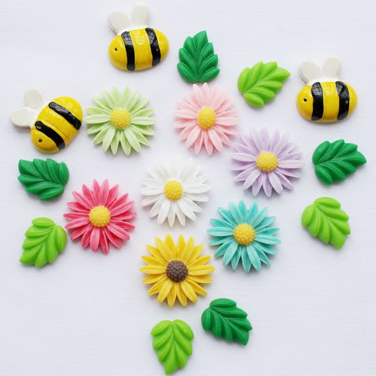小雏菊创意花卉冰箱贴磁贴立体创意可爱树脂磁贴磁性贴白板贴包邮