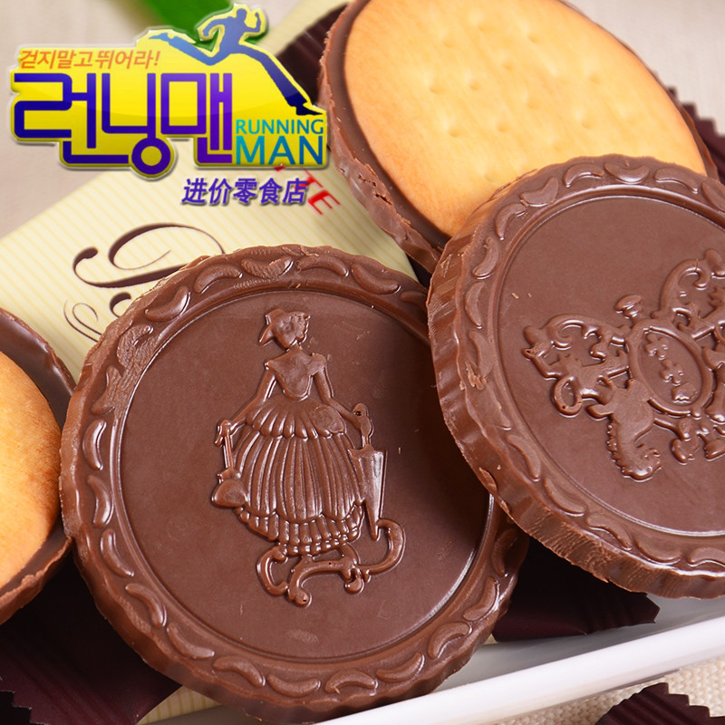 进口零食 韩国乐天Binch宾驰纯黑巧克力饼干夹心102g 零食批发折扣优惠信息
