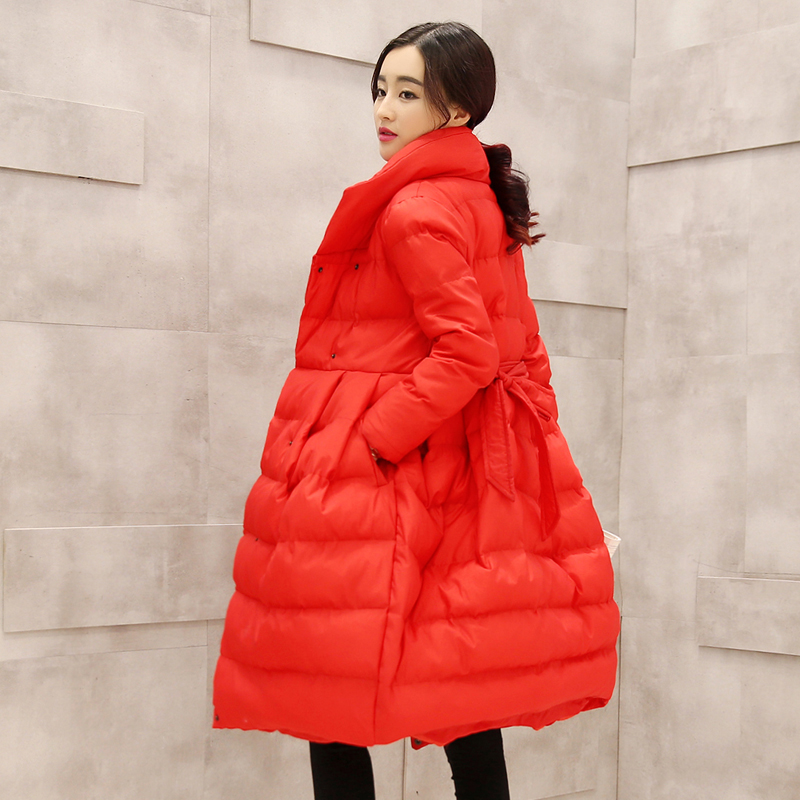 2016冬季新品棉衣女装韩版个性时尚厚棉袄A字中长款羽绒棉服外套