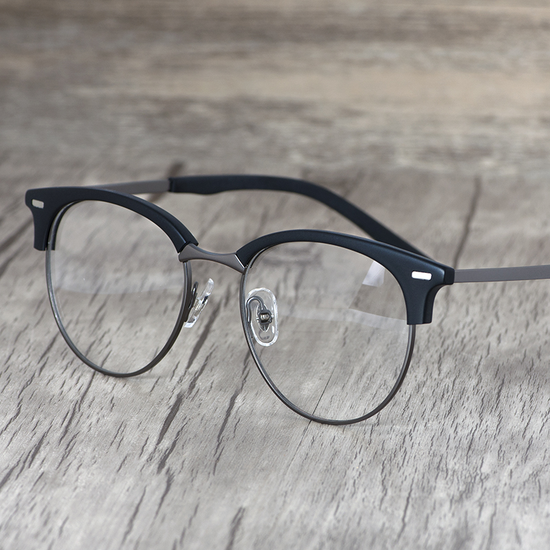 复古眼镜架半框女韩版潮超轻眼镜框配近视眼镜男款防蓝光辐射3018