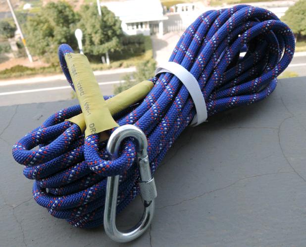 12mm静力绳 登山绳子 安全绳 攀岩 求生逃生绳 绳索 速降户外装备