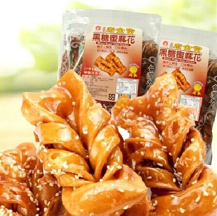 台湾进口零食品宏金富麻花纯手工蜂蜜蜜麻花无人工色素防腐剂