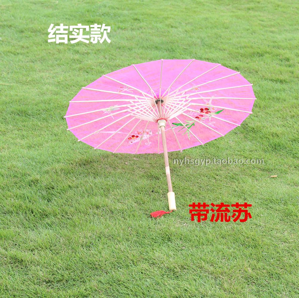 舞蹈伞透明伞 广场舞道具伞 跳舞伞工艺伞绢纱丝绸伞油纸古典雨伞