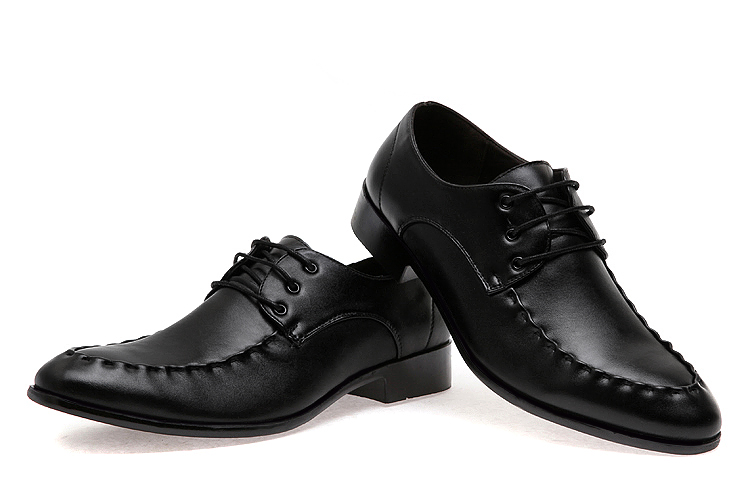 夏季黑色商务皮鞋 男士鞋尖头韩版 潮流英伦瘦版休闲鞋男鞋子促销