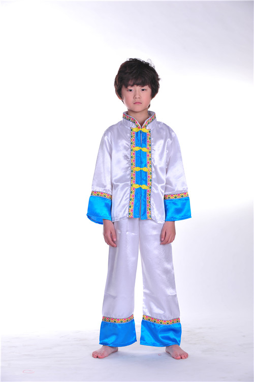 15新款儿童民族舞蹈服演出服男童六一表演服葫芦丝傣族舞台服
