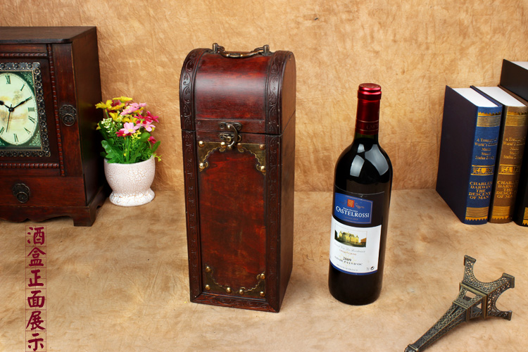 特价特价通用送礼定做洋酒葡萄酒礼盒包装盒木制单支盒子红酒酒盒