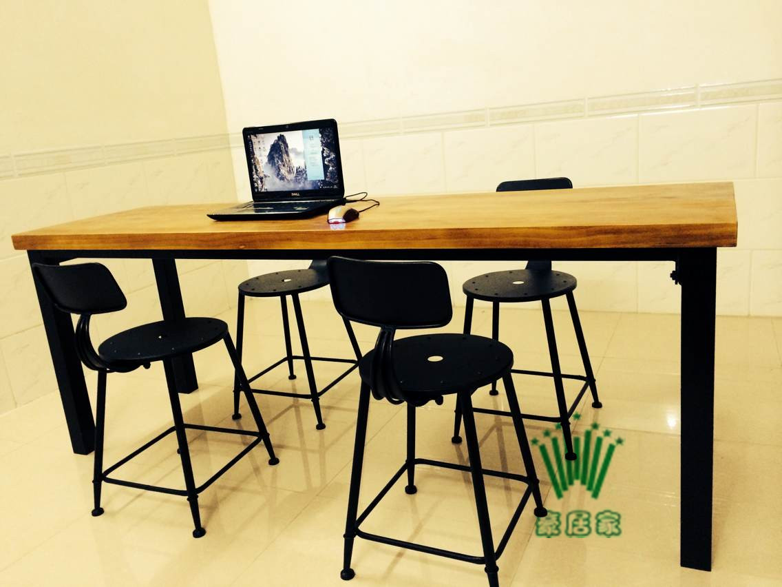 美式乡村法式LOFT餐桌椅子办公家具实木松木工作台书桌电脑会议桌折扣优惠信息