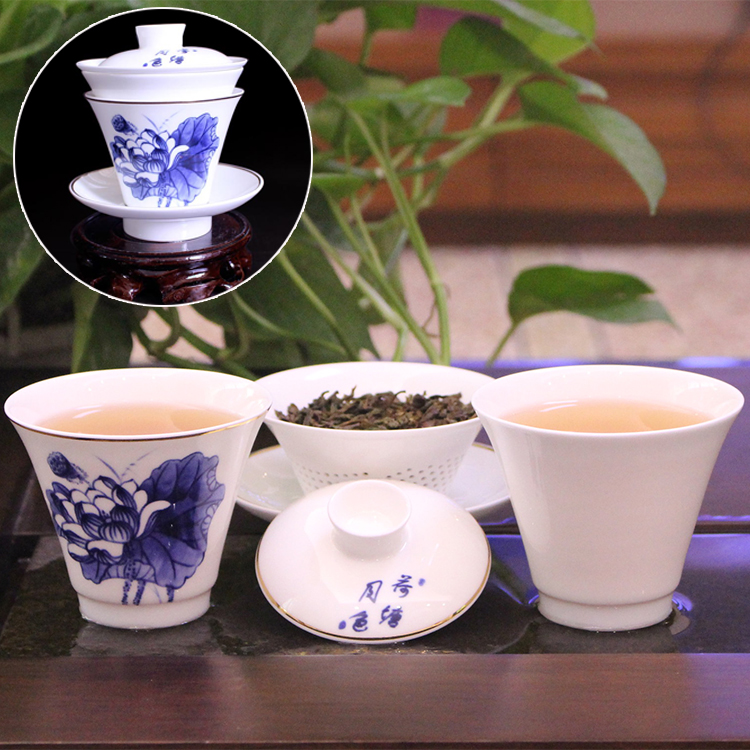 高档骨瓷便携式旅行茶具套装办公室茶具陶瓷情侣茶具茶碗盖碗茶杯折扣优惠信息