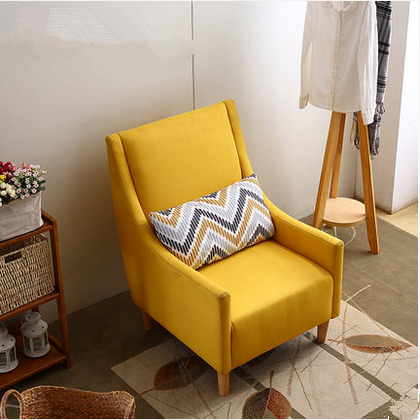 十年品质保障日式简约单人沙发现代客厅卧室个性小户高靠背老虎椅
