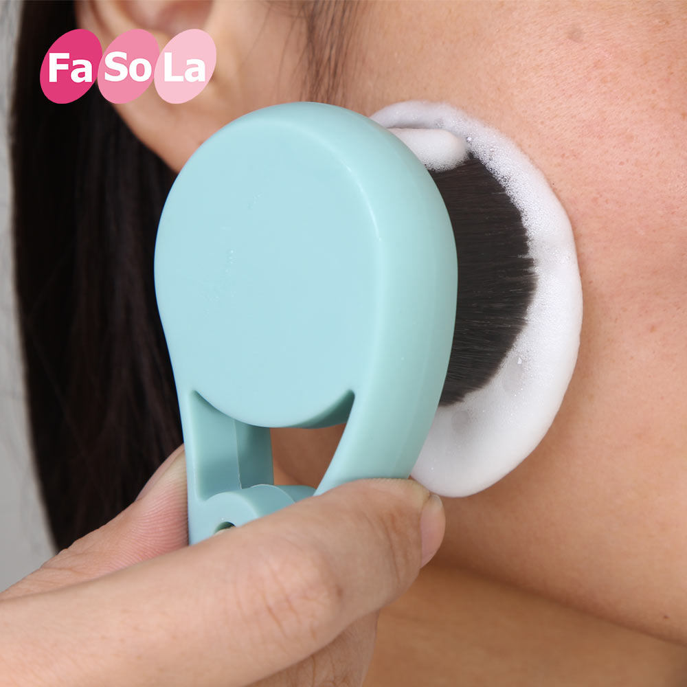 日本FASOLA 抗菌洗脸刷深层毛孔清洁器去黑头手工洁面刷洁面仪