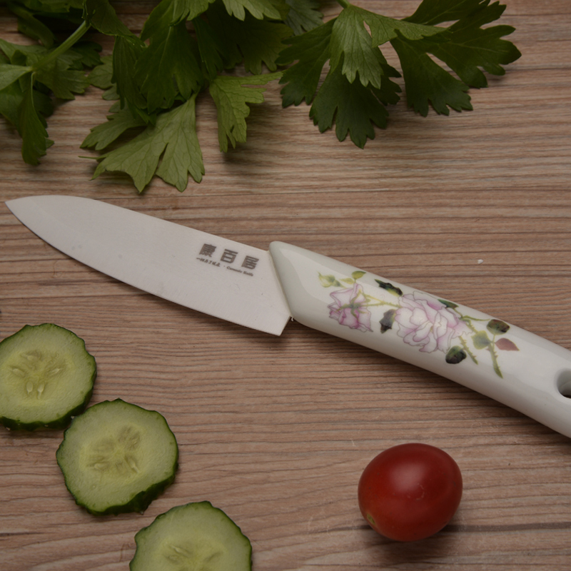 4''陶瓷刀水果刀 全陶瓷 西瓜刀 切肉刀厨房用刀 苹果刀