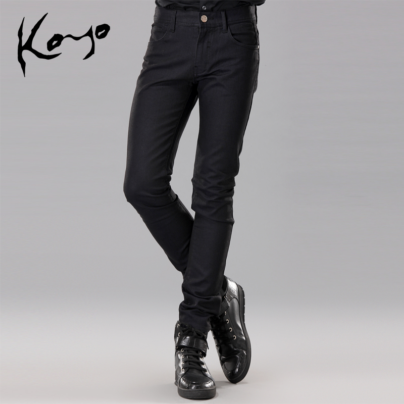 KOYO JEANS 2015年秋冬新品韩版纯色直筒修身牛仔长裤 纯棉牛仔裤