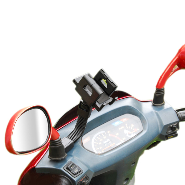 摩托车电车踏板车后视镜杆固定三星苹果小米通用骑行手机导航支架