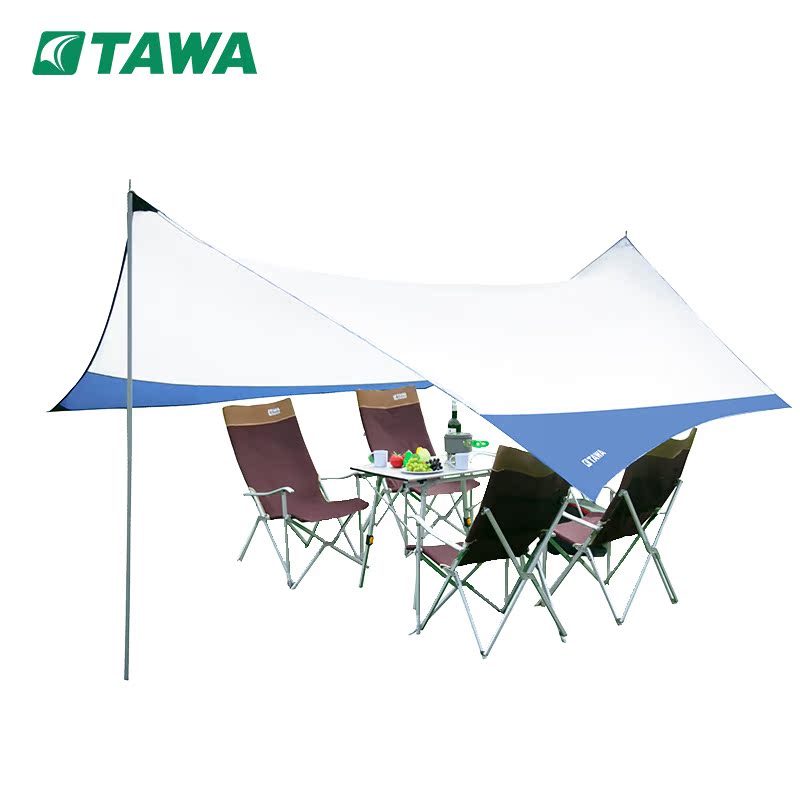 tawa帐篷天幕户外超大多人凉棚防水篷 野营防风雨篷遮阳遮车棚