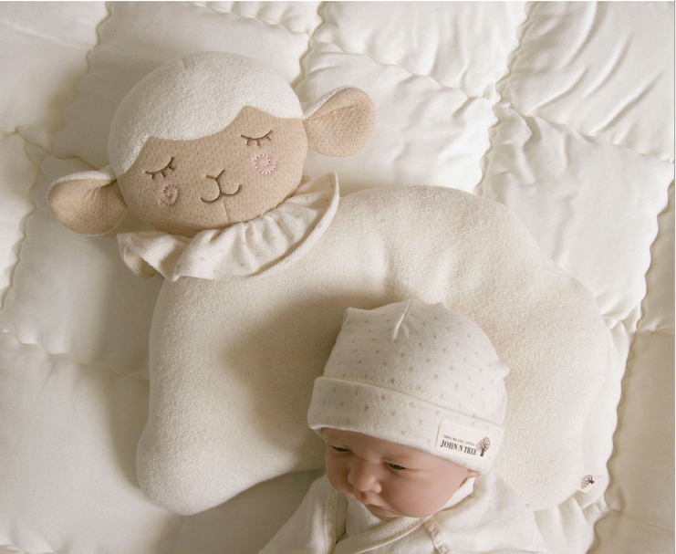 天然环保有机棉新生儿婴儿定型枕头婴儿枕 防偏头