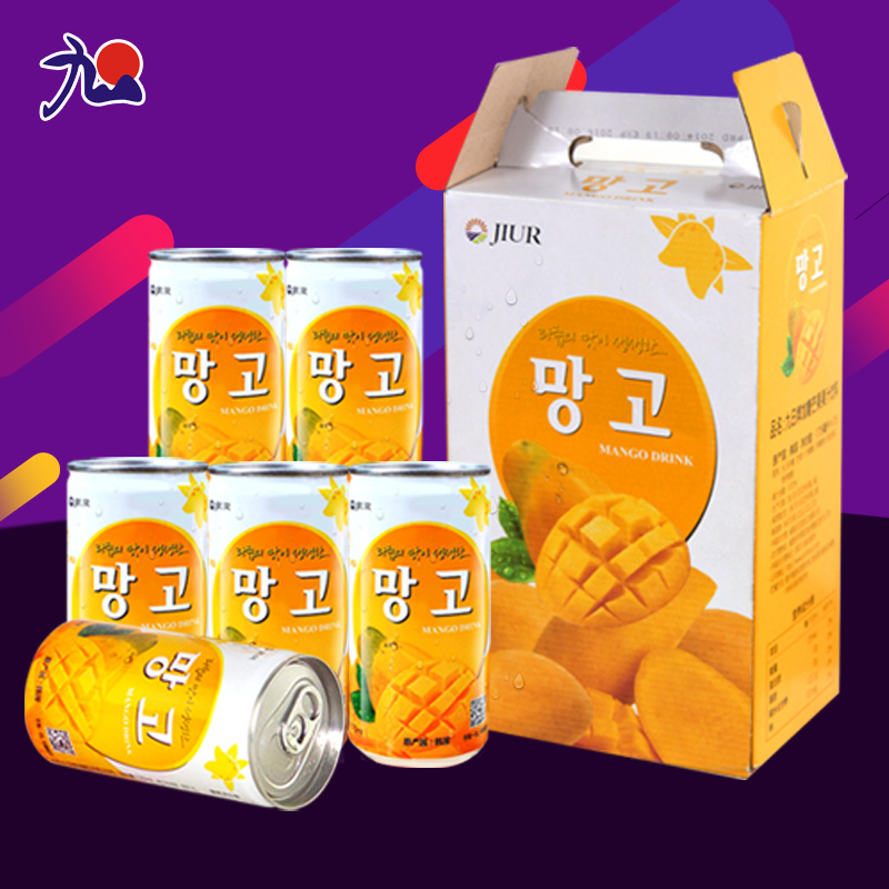 韩国原装进口果味饮料饮品 九日加糖芒果汁175ml*15罐折扣优惠信息