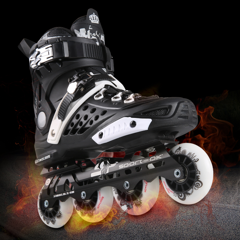 V8洛神溜冰鞋成人 直排轮滑鞋成年旱冰鞋花式专业滑冰男女平花鞋