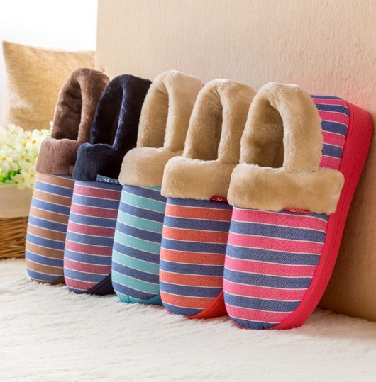 新款冬季棉拖鞋韩版男女情侣棉拖鞋加厚底防滑保暖居家包跟月子鞋