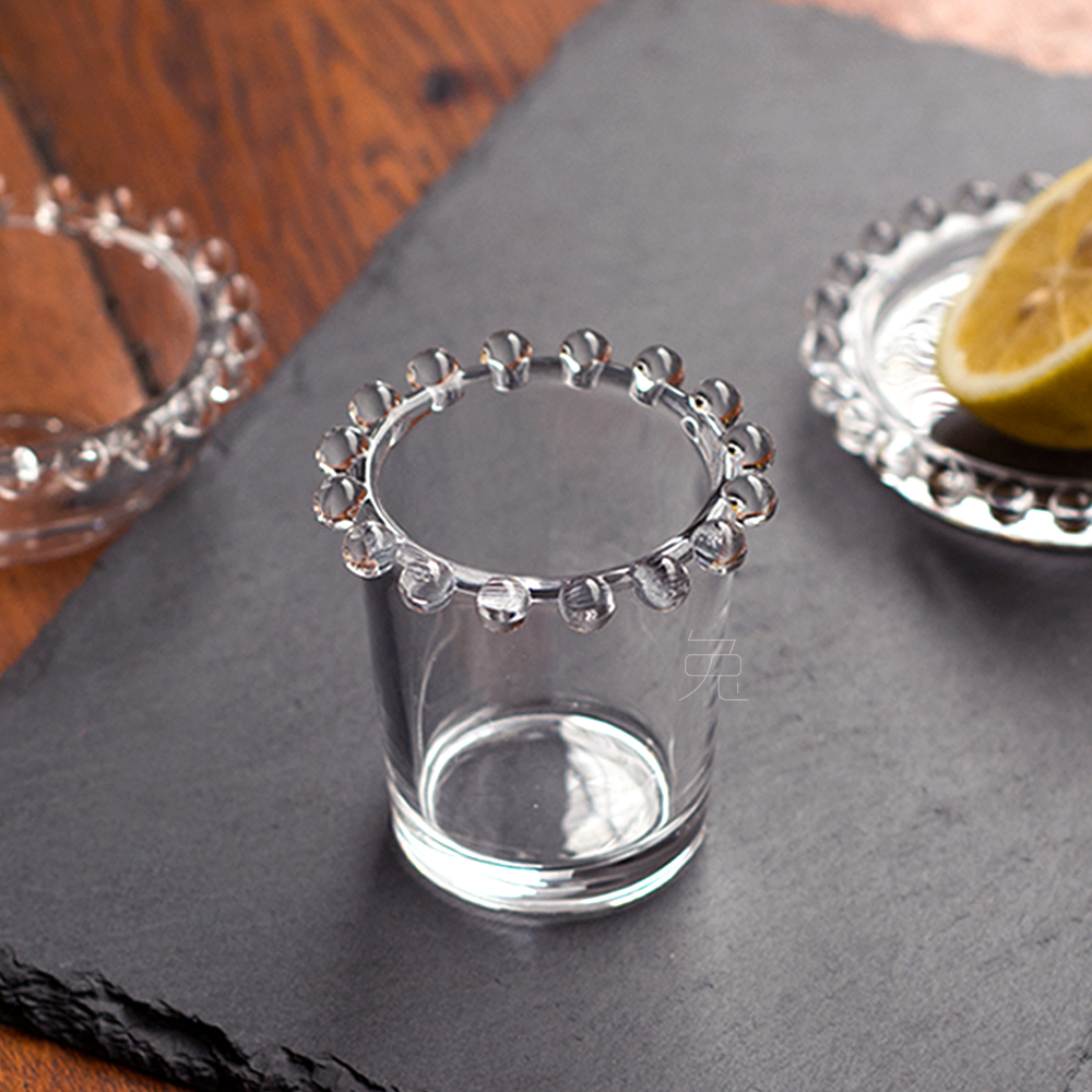 出口日本 玻璃餐具 玻璃珠小碗小碟小杯 迷你系列 通透灵气摆拍美