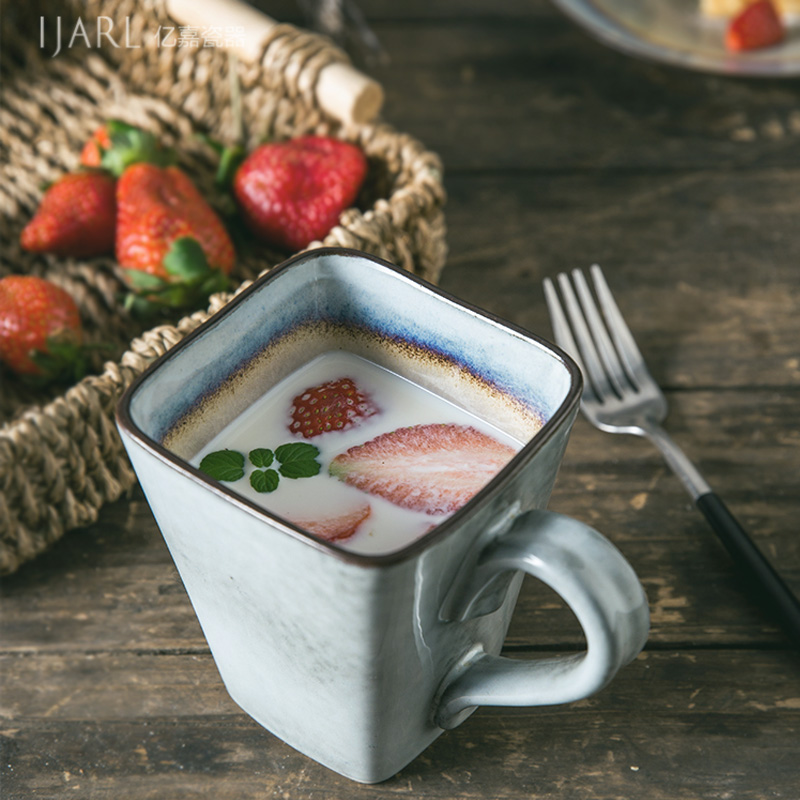 ijarl 欧式创意陶瓷家用冷水壶水杯马克杯牛奶杯情侣杯 挪威海岸