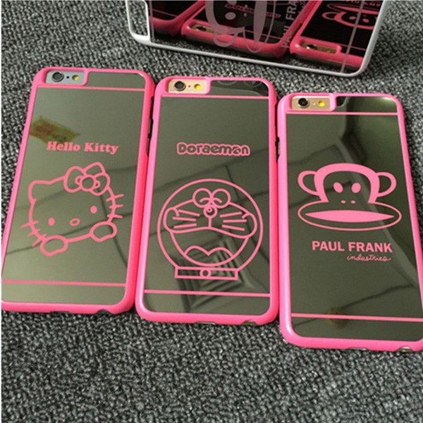 可爱hellokitty猫iPhone6镜面手机壳苹果6sPLUS5.5寸手机保护套潮折扣优惠信息
