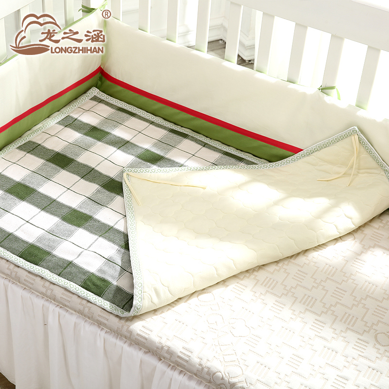 龙之涵婴儿床褥新生儿棉花小褥子宝宝床垫子纯棉垫被薄棉垫两面用