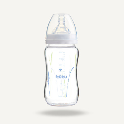 包邮  TUTU/兔兔 宽口玻璃奶瓶/防胀气奶瓶120ml/240ml折扣优惠信息