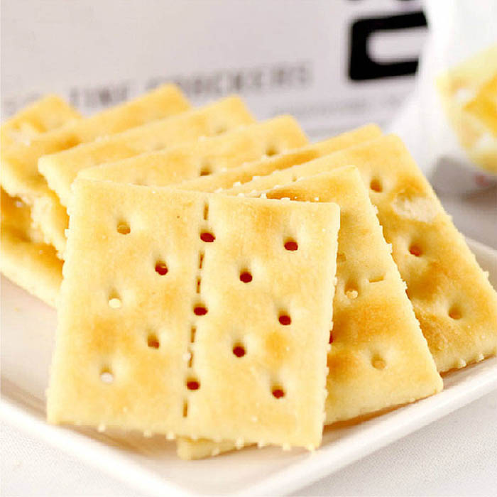 韩国进口零食可瑞安可拉奥太口咸苏打饼干酥饼干56g