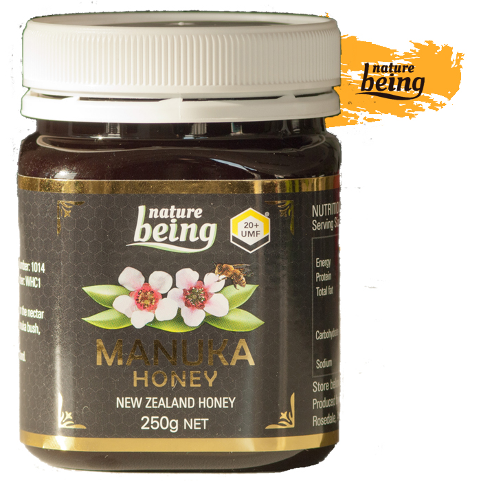 新西兰麦卢卡UMF20+蜂蜜NatureBeing原装原瓶进口250克新西兰直邮