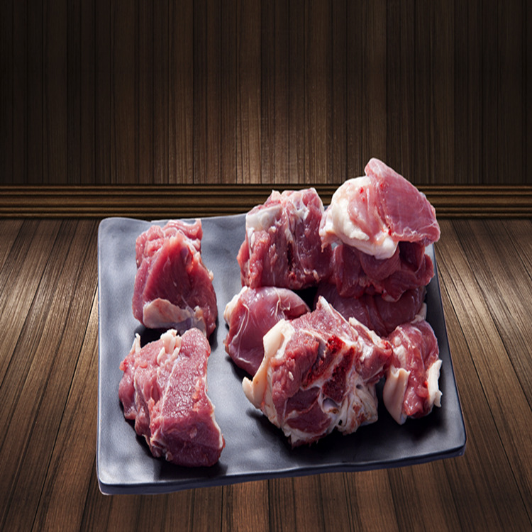 新鲜羊筋肉1kg真空包装放养活山羊屠宰分割带皮羊肉饭店食材美味