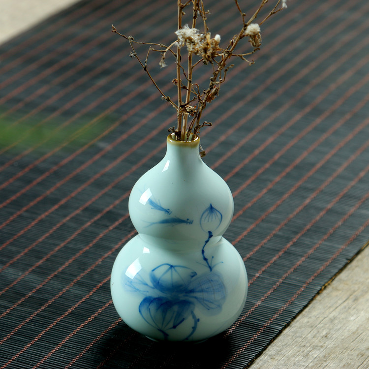 陶瓷花瓶摆件客厅现代简约青花瓷家居装饰品摆设软装饰品花器花插