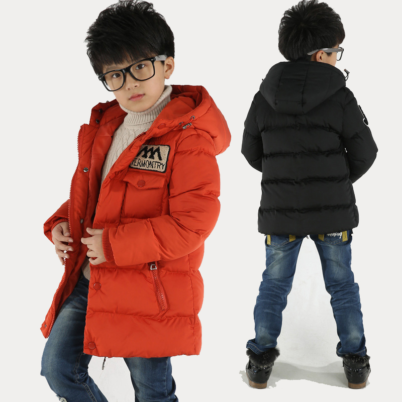 2015新款冬装男童羽绒棉衣中大童棉袄儿童棉服加厚中长款童装外套